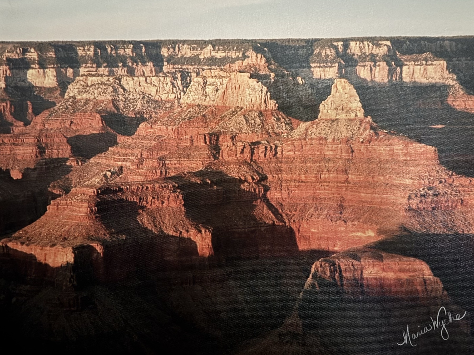 Unfathomable Love — golden hour light across the Grand Canyon